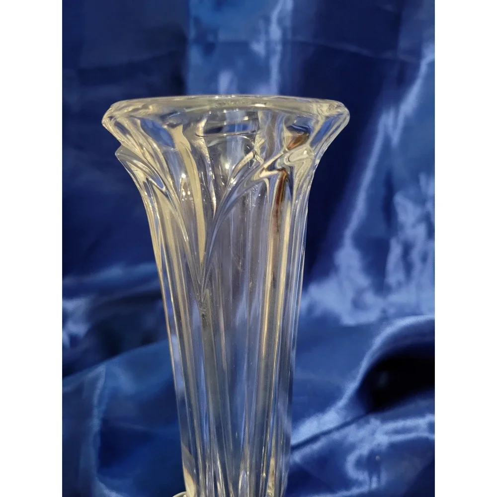 Lead Crystal Vase Cristal D'Arques Bandol pattern Three-footed Vintage France